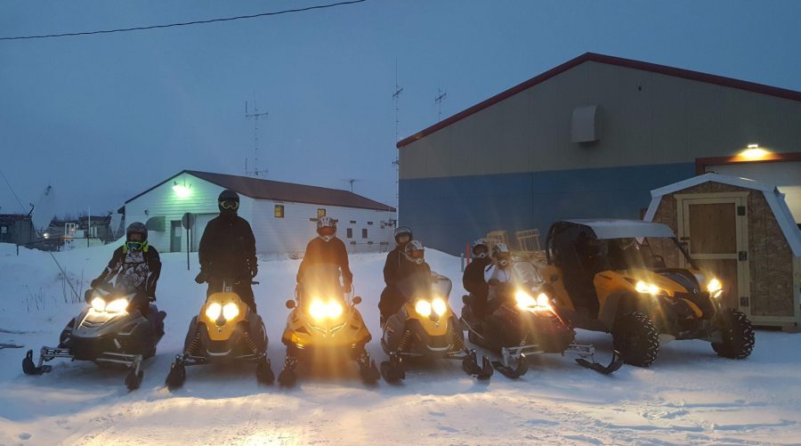 The Sled Shop heads out in this photo from last year. Maverick is at the far right. Photo courtesy Gunnar Johnson.